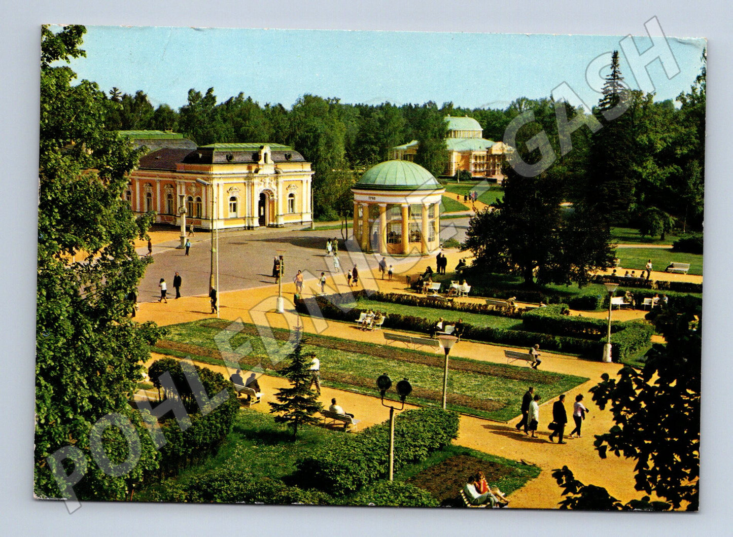 Pohlednice Františkovy Lázně Náměstí Míru 1989 (M27756)