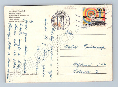Pohlednice Mariánské Lázně Křížový pramen 1971 (M27764)