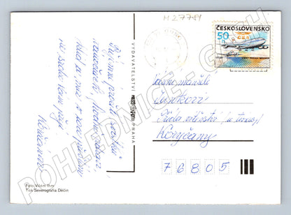 Pohlednice Brno Vánoční novoroční pozdrav socha 1982 (M27781)