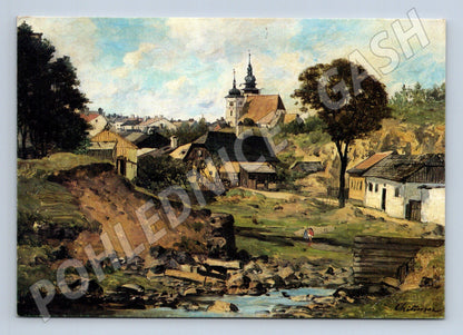 Pohlednice Jihlava obraz Antonín Chittussi 1885 (M27782)