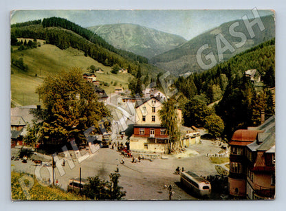 Pohlednice Pec pod Sněžkou Krkonoše 1954 (M27789)