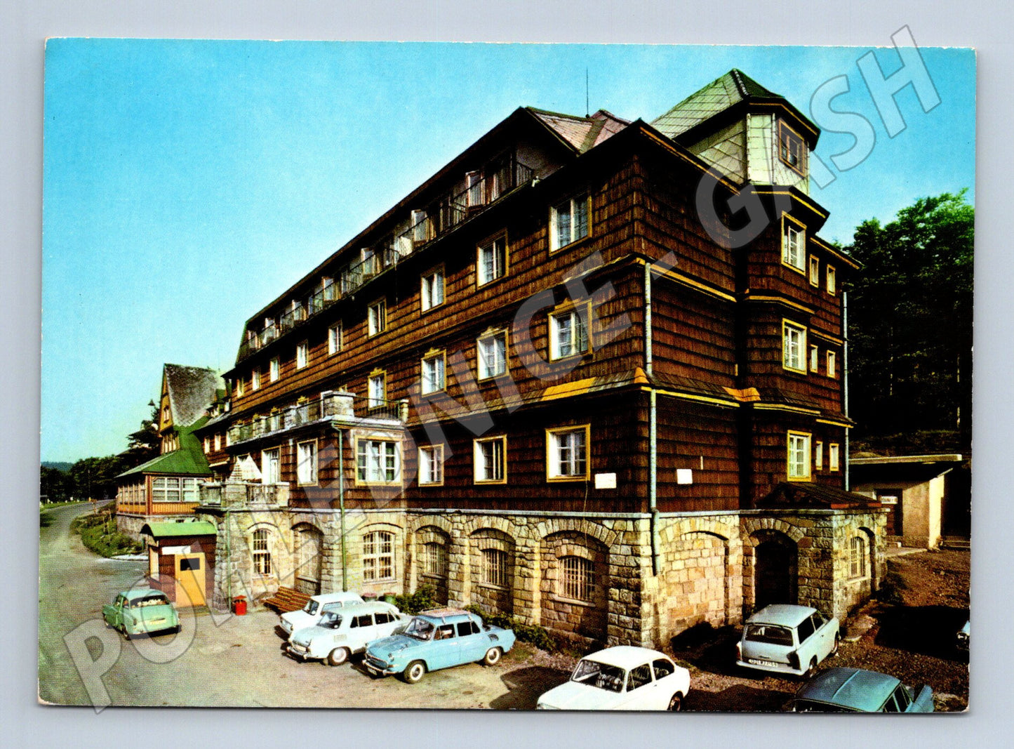 Pohlednice Běskydy hotel Tanečnica Pustevny (M27793)