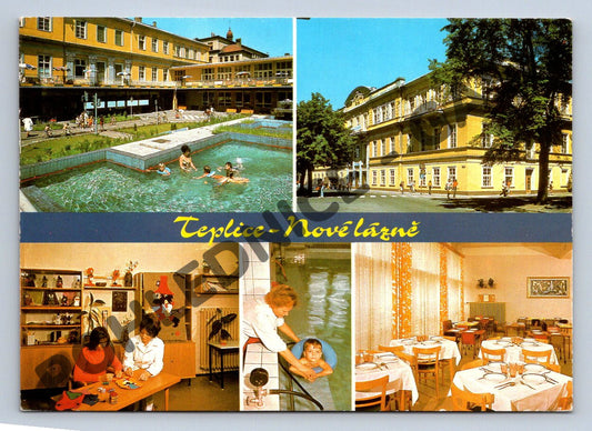 Pohlednice Teplice – Nové lázně, historická pohlednice, ČSR (M278)