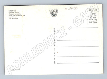 Pohlednice Litomyšl Letecký pohled 1966 (M27800)