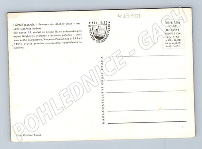 Pohlednice Jeseník Priessnitzův léčebný ústav 1961 (M27801)
