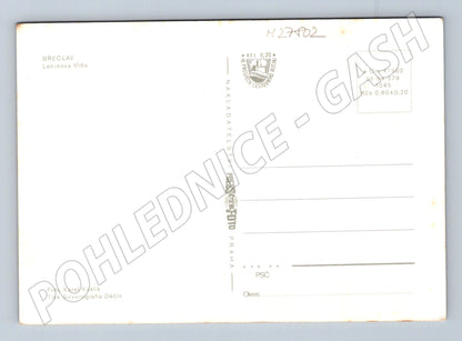 Pohlednice Břeclav Leninova třída paneláky 1970s (M27802)