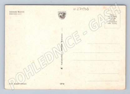 Pohlednice Valašské Meziříčí Zášovská ulice 1980 (M27803)