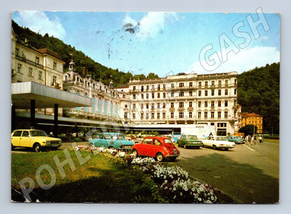Pohlednice Karlovy Vary Grand hotel Moskva-Puškin 1972 (M27806)