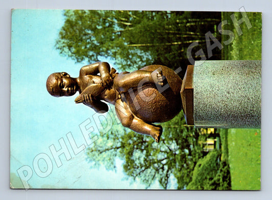 Pohlednice Františkovy Lázně socha Františka 1971 (M27827)