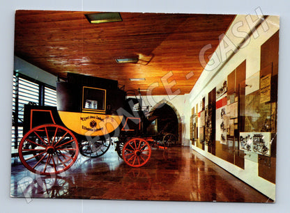 Pohlednice Vyšší Brod poštovní vůz muzeum (M27848)