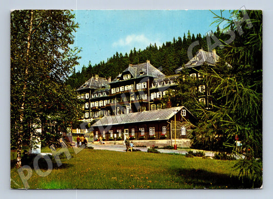 Pohlednice Karlova Studánka hotel 1954 (M27850)