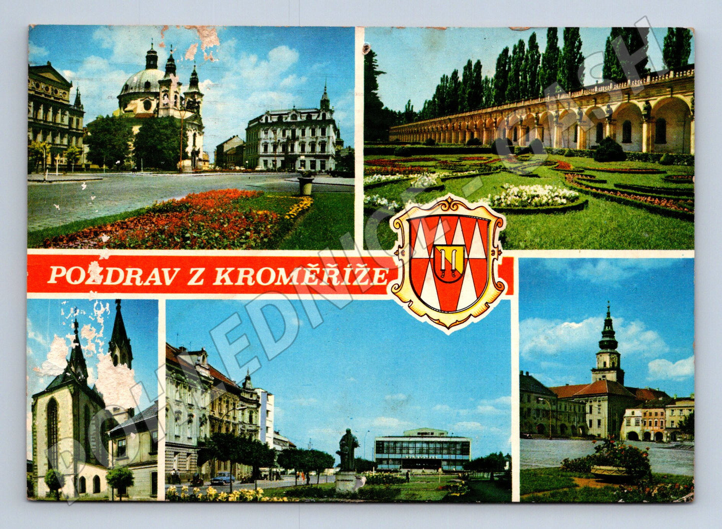 Pohlednice Kroměříž několik pohledů 1970 (M27854)