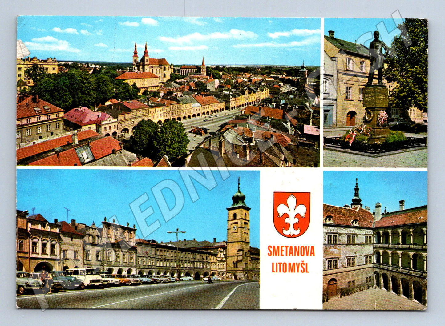 Pohlednice Litomyšl Smetanův dům město 1979 (M27856)