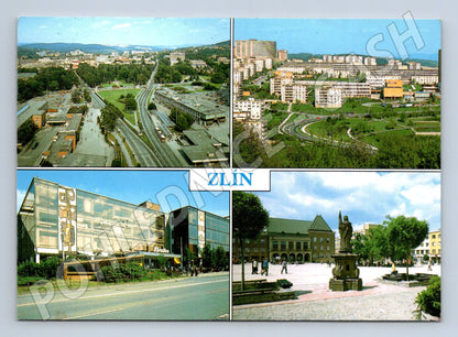 Pohlednice Zlín různé pohledy 1984 (M27858)