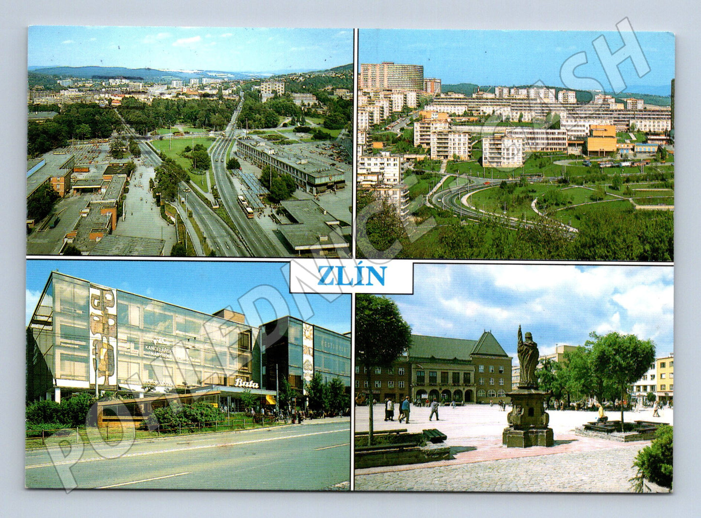 Pohlednice Zlín různé pohledy 1989 (M27859)