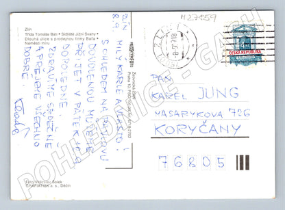 Pohlednice Zlín různé pohledy 1989 (M27859)