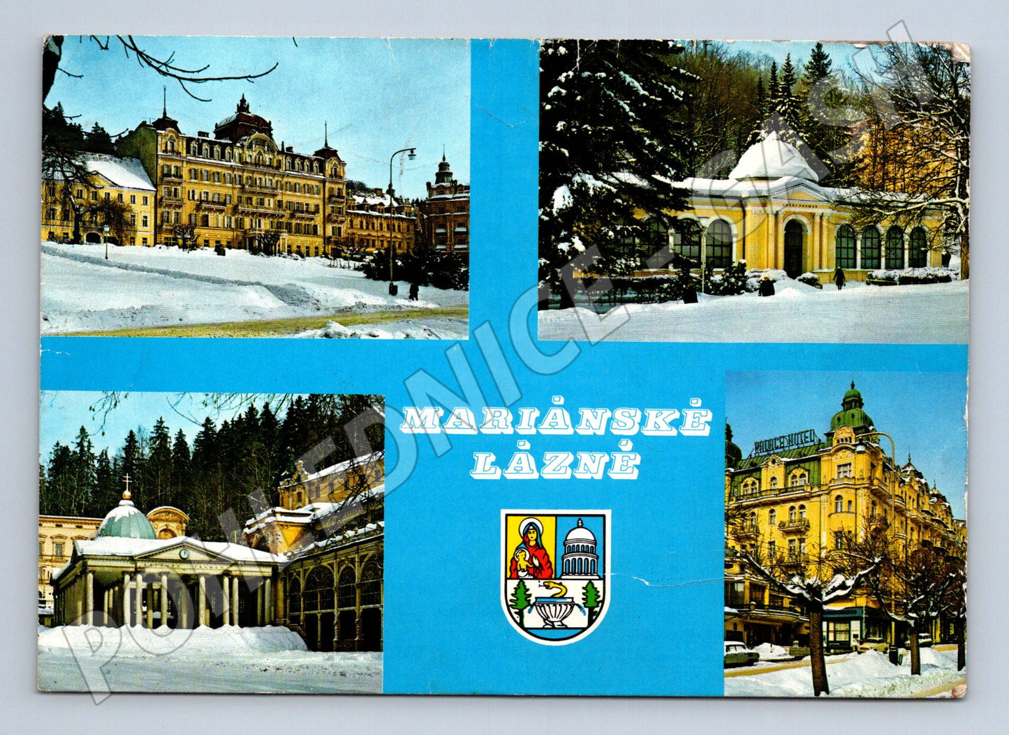 Pohlednice Mariánské Lázně lázeňské budovy 1978 (M27860)