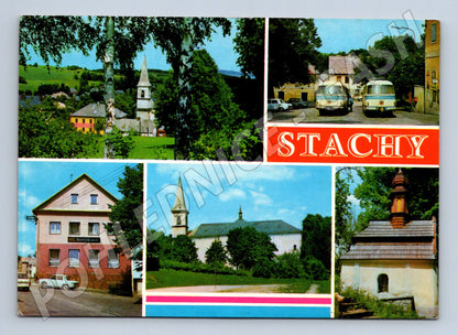 Pohlednice Stachy různé motivy 1970s (M27861)