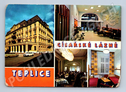 Pohlednice Teplice Císařské lázně interiéry 1960 (M27863)
