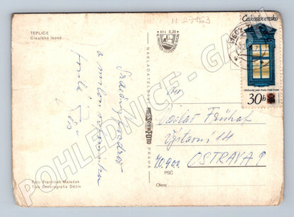 Pohlednice Teplice Císařské lázně interiéry 1960 (M27863)