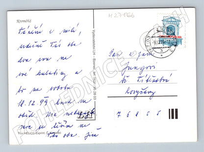 Pohlednice Kroměříž koláž pohledů 1999 (M27866)