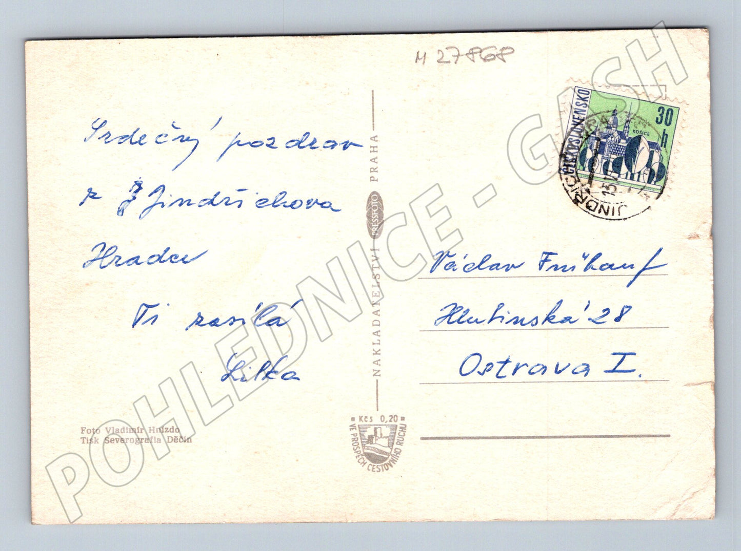 Pohlednice Jindřichův Hradec collage 1970 (M27868)