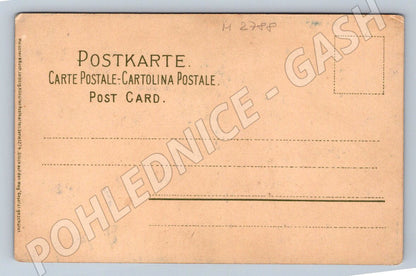 Pohlednice pastýř se stádem ovcí venkov (M2788)