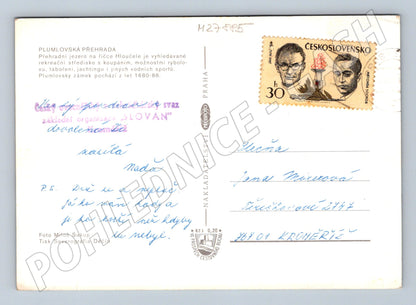 Pohlednice Plumlovská přehrada různé pohledy 1968 (M27885)