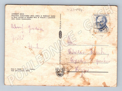 Pohlednice Uherský Brod motivy města (M27894)