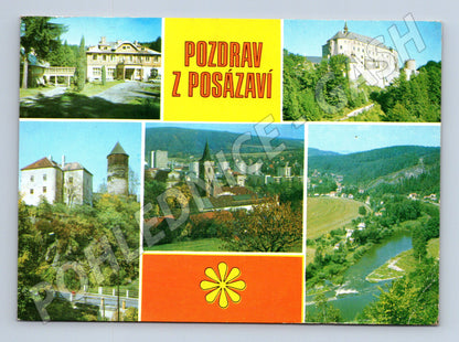 Pohlednice Posázaví Český Šternberk Rataje Sázava 1988 (M27898)