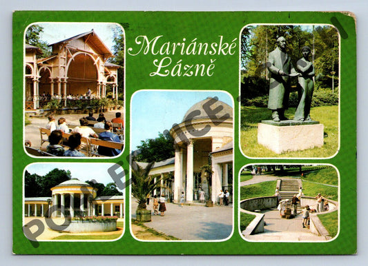 Pohlednice Mariánské Lázně – Československo, prošlá poštou (M279)