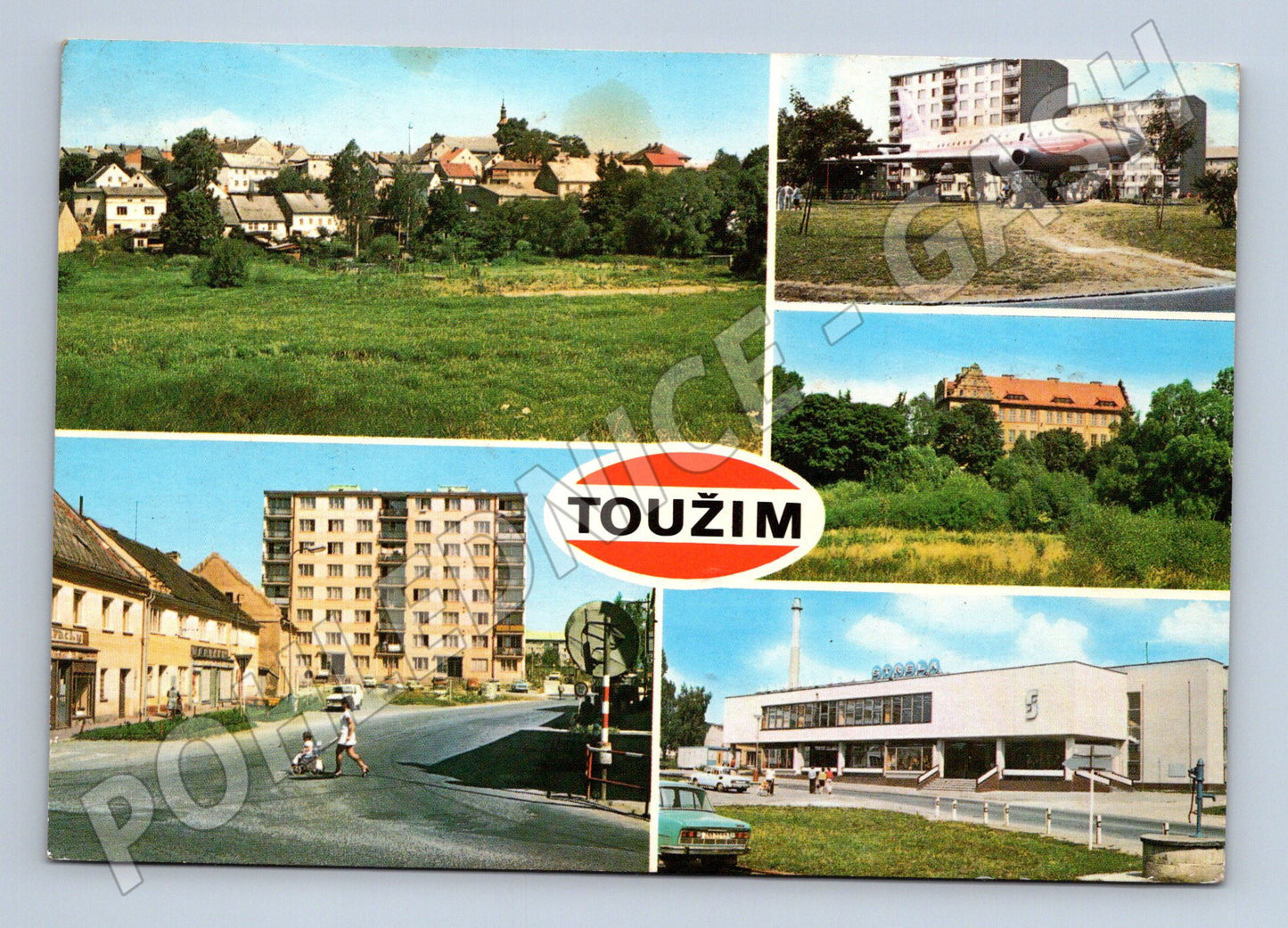 Pohlednice Toužim více pohledů 1970 (M27904)