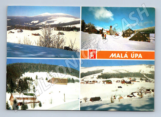 Pohlednice Malá Úpa zimní krajina 1992 (M27907)