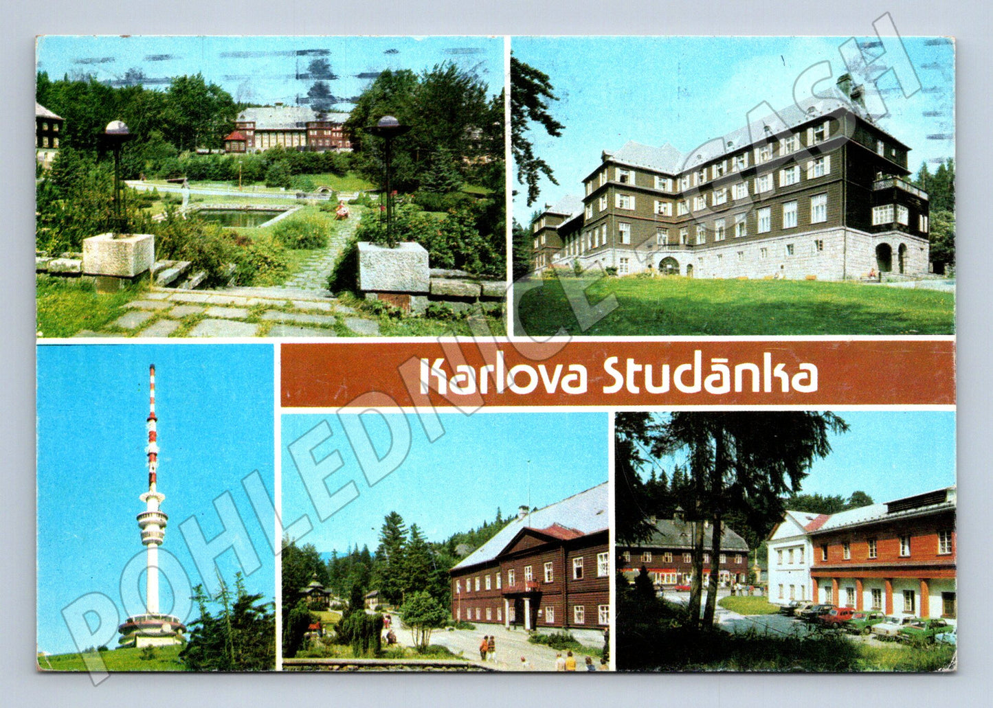 Pohlednice Karlova Studánka různé pohledy (M27910)