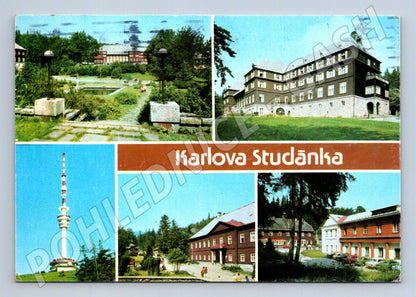 Pohlednice Karlova Studánka různé pohledy (M27910)