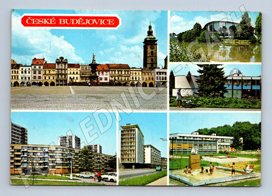 Pohlednice České Budějovice pohledy na město 1980 (M27911)