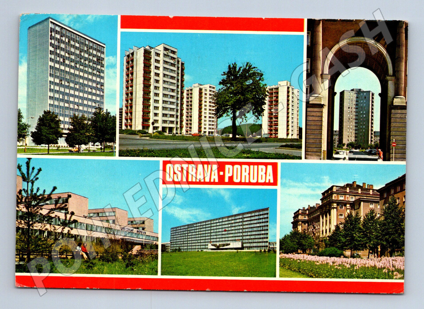 Pohlednice Ostrava-Poruba architektura 1993 (M27921)