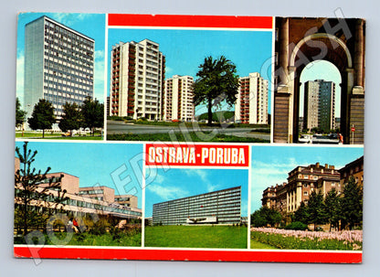 Pohlednice Ostrava-Poruba architektura 1993 (M27921)
