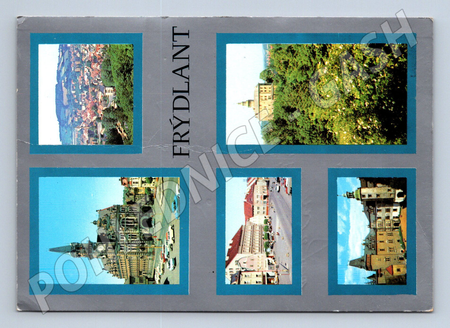 Pohlednice Frýdlant různé pohledy 1970 (M27930)
