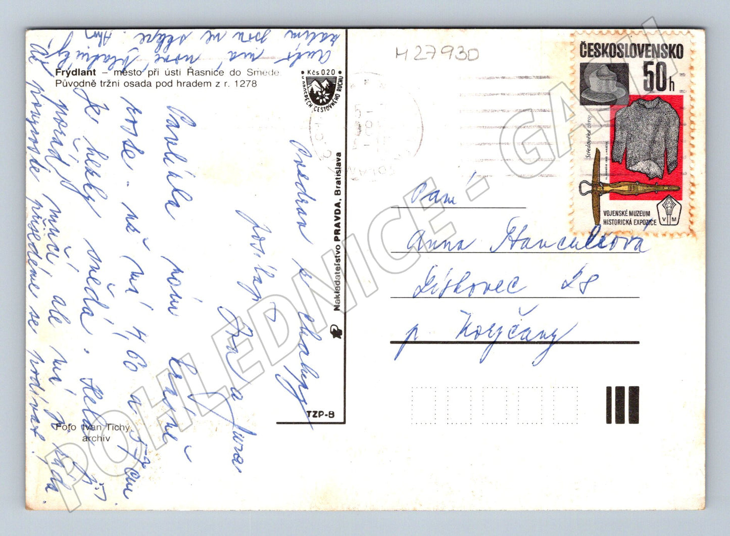 Pohlednice Frýdlant různé pohledy 1970 (M27930)