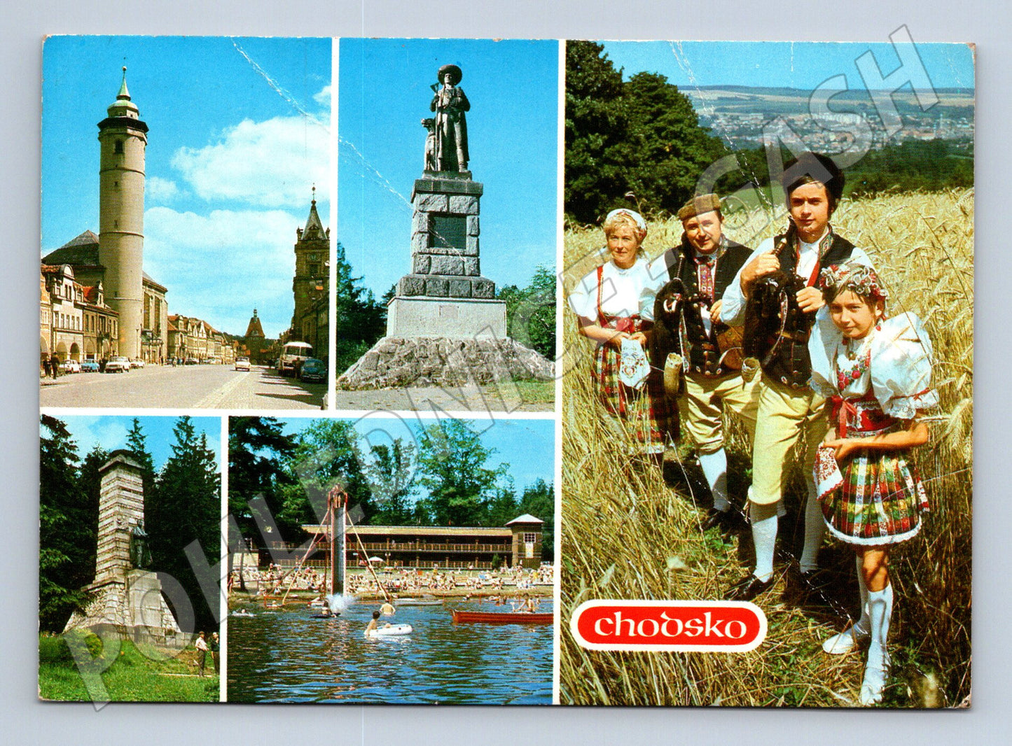 Pohlednice Chodsko Domažlice etnografie 1984 (M27935)