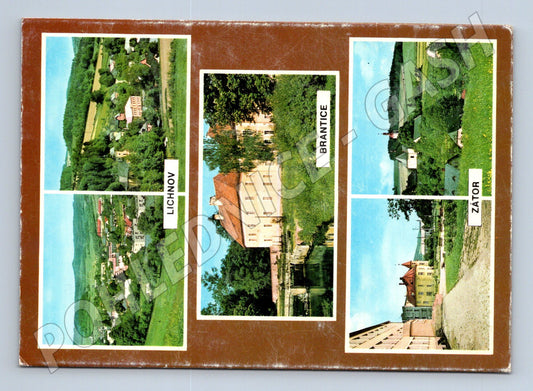 Pohlednice Lichnov Brantice Zátor víceokénková 1947 (M27938)