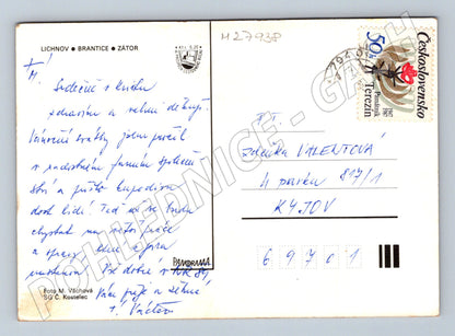 Pohlednice Lichnov Brantice Zátor víceokénková 1947 (M27938)