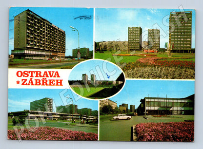 Pohlednice Ostrava-Zábřeh moderní architektura (M27943)
