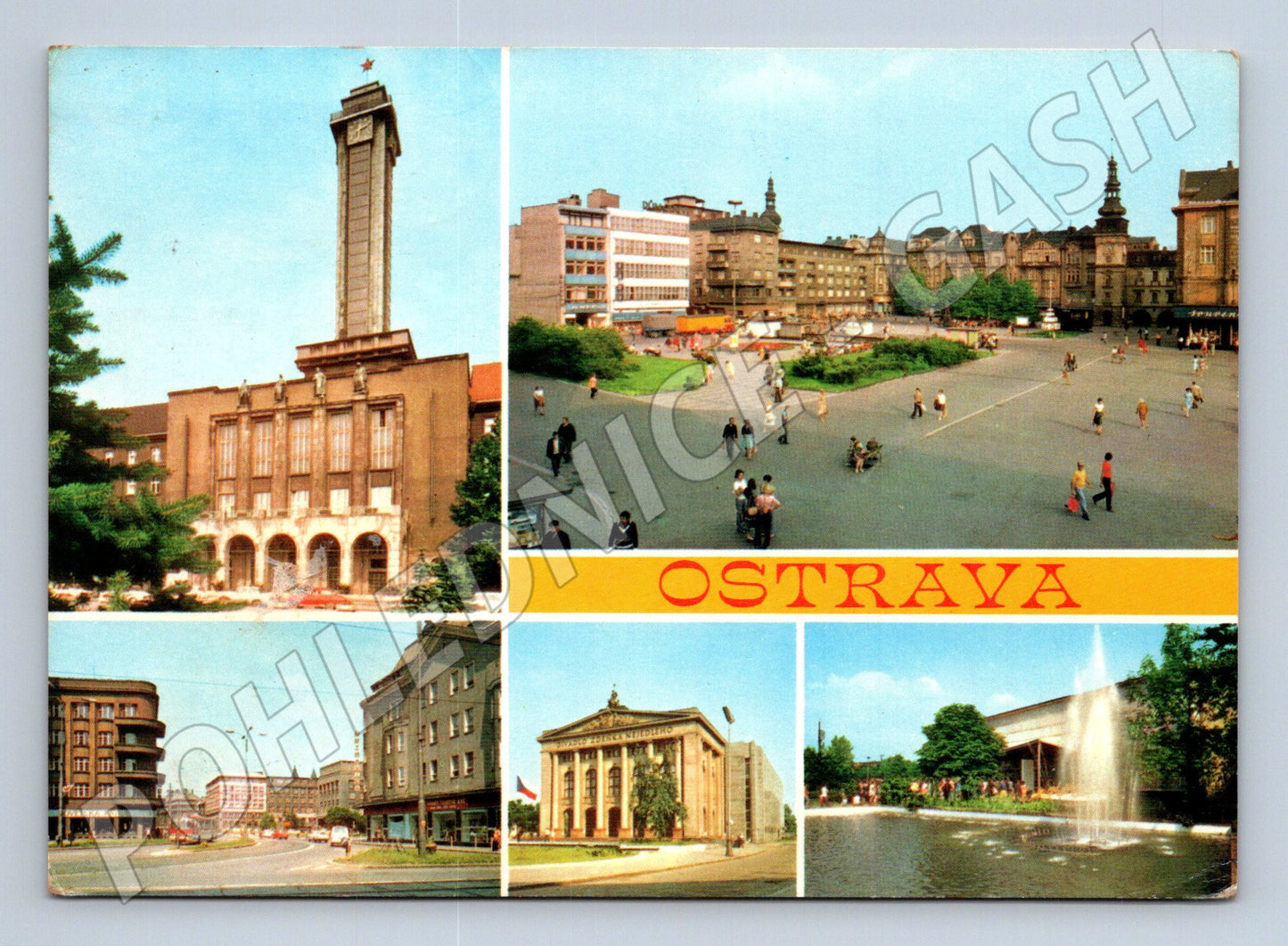 Pohlednice Ostrava různé pohledy 1970 (M27944)