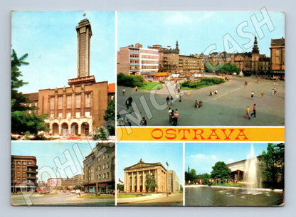 Pohlednice Ostrava různé pohledy 1970 (M27944)