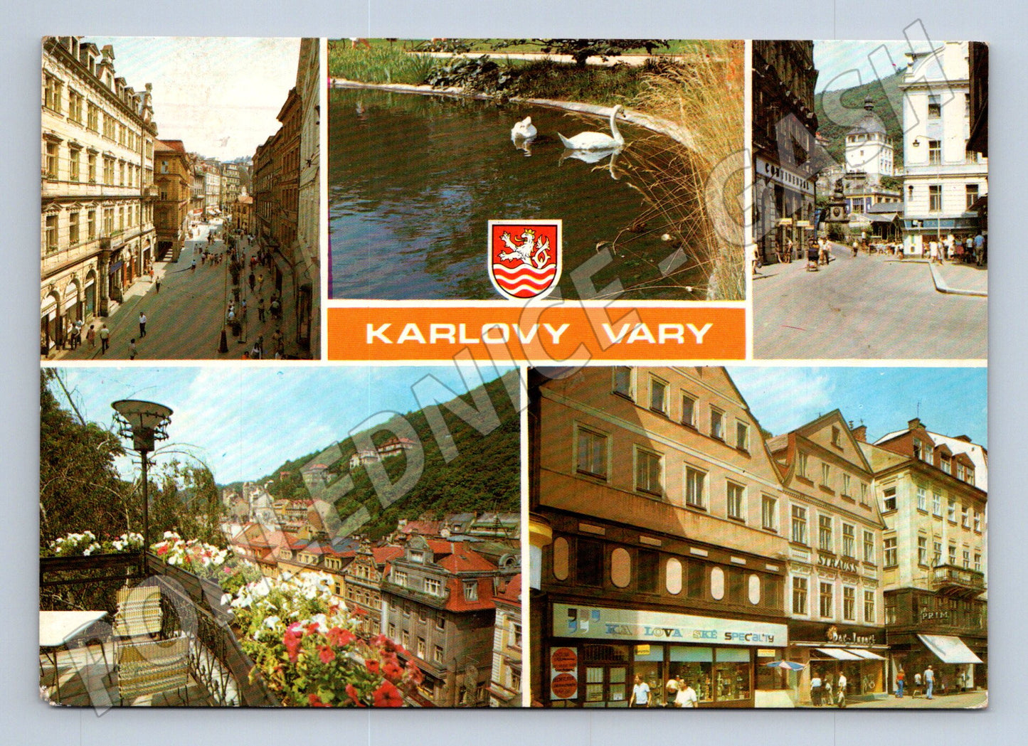 Pohlednice Karlovy Vary koláž motivů (M27950)