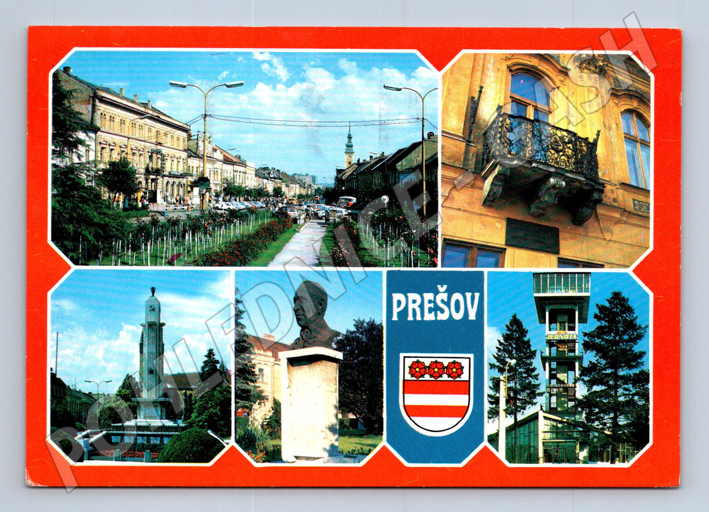Pohlednice Slovensko Prešov koláž 1975 (M27951)