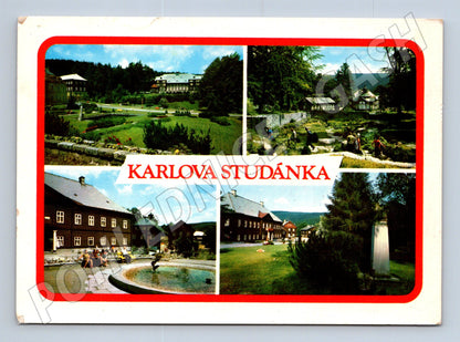 Pohlednice Karlova Studánka více záběrů 1975 (M27952)