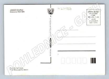 Pohlednice Janské Koupele Zotavovna Mír 1986 (M27954)